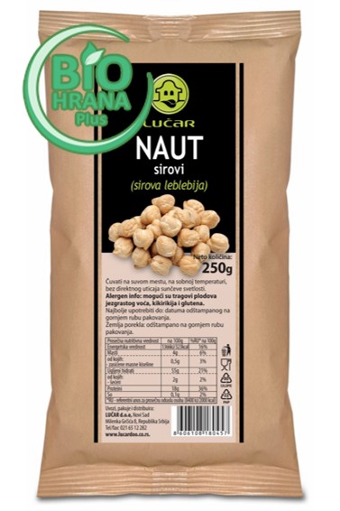 Naut sirovi 250gr -Lucar